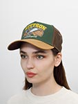 Бейсболка STETSON арт. 7761131 TRUCKER CAP LUMBERJACK (зеленый / светло-коричневый)